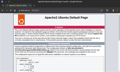 Apache2 Ubuntu Default Page: It works